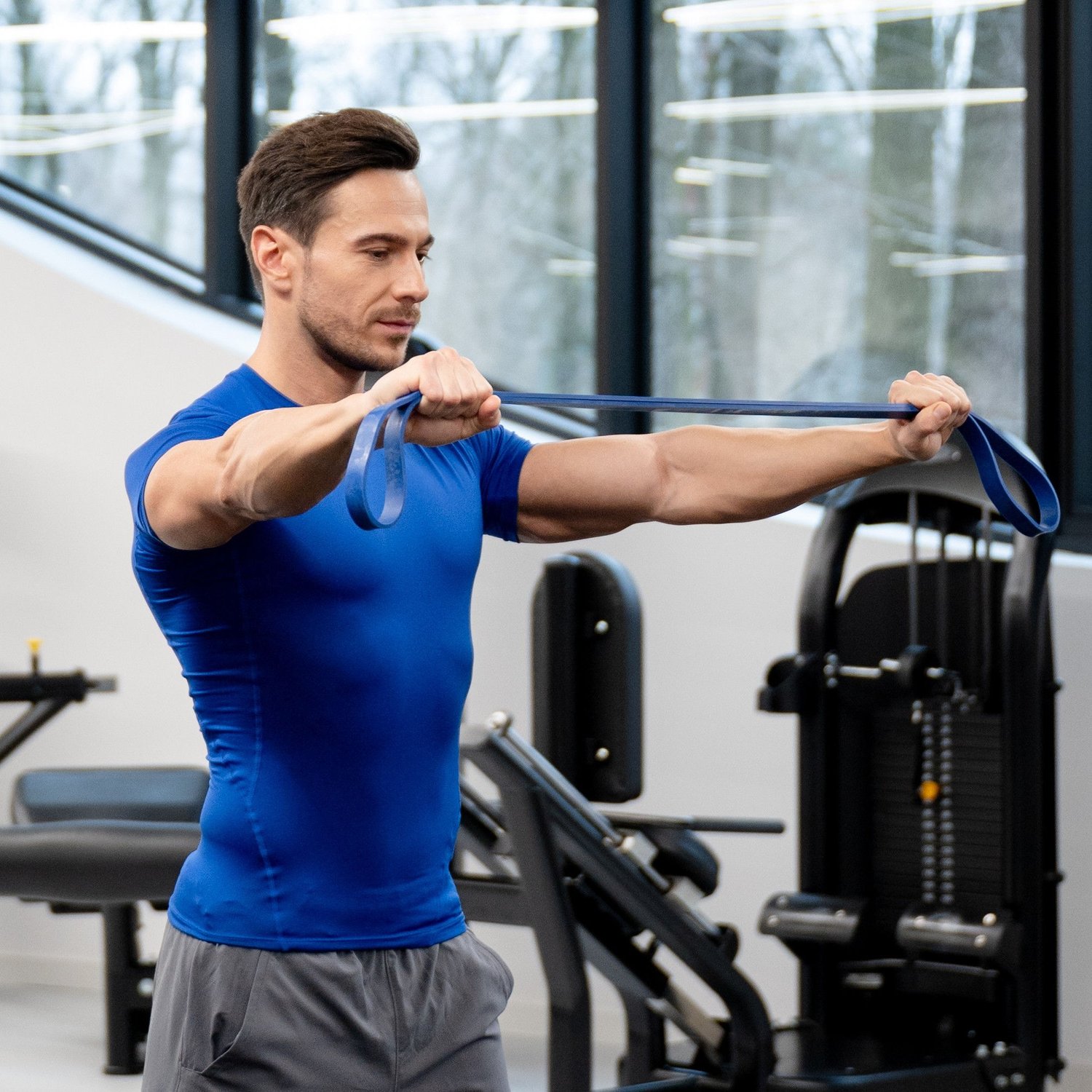 Резинка для фітнесу Gymtek 12-28кг синя — фото 4