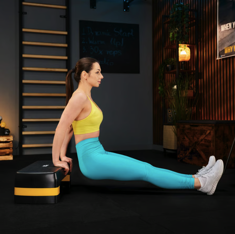 Степ платформа Trex Sport TX-030AS 3 рівнева чорно-жовта — фото 2