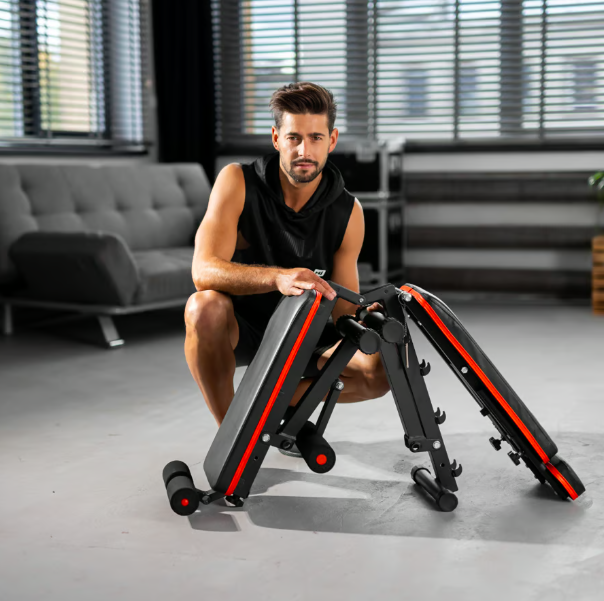 Лавка тренувальна Hop-Sport HS-1010 Pro універсальна для жиму та пресу — фото 5