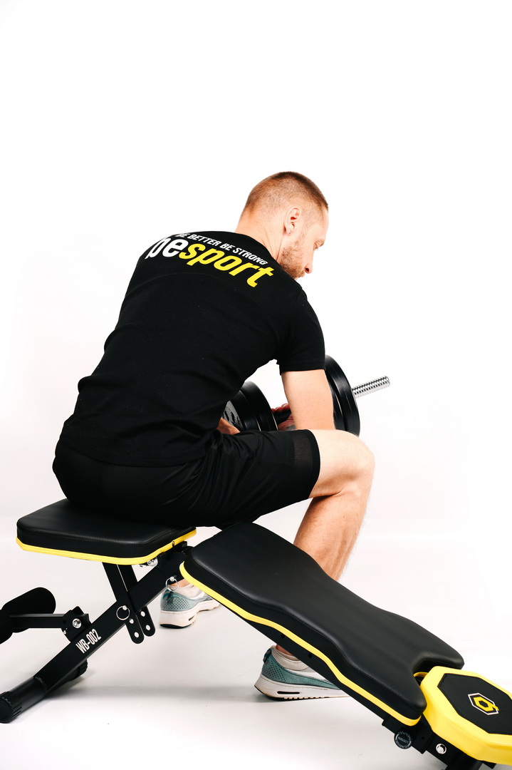 Набір Besport PowerPro гантелі 2х21кг з лавою WB-002 — мініатюра 9