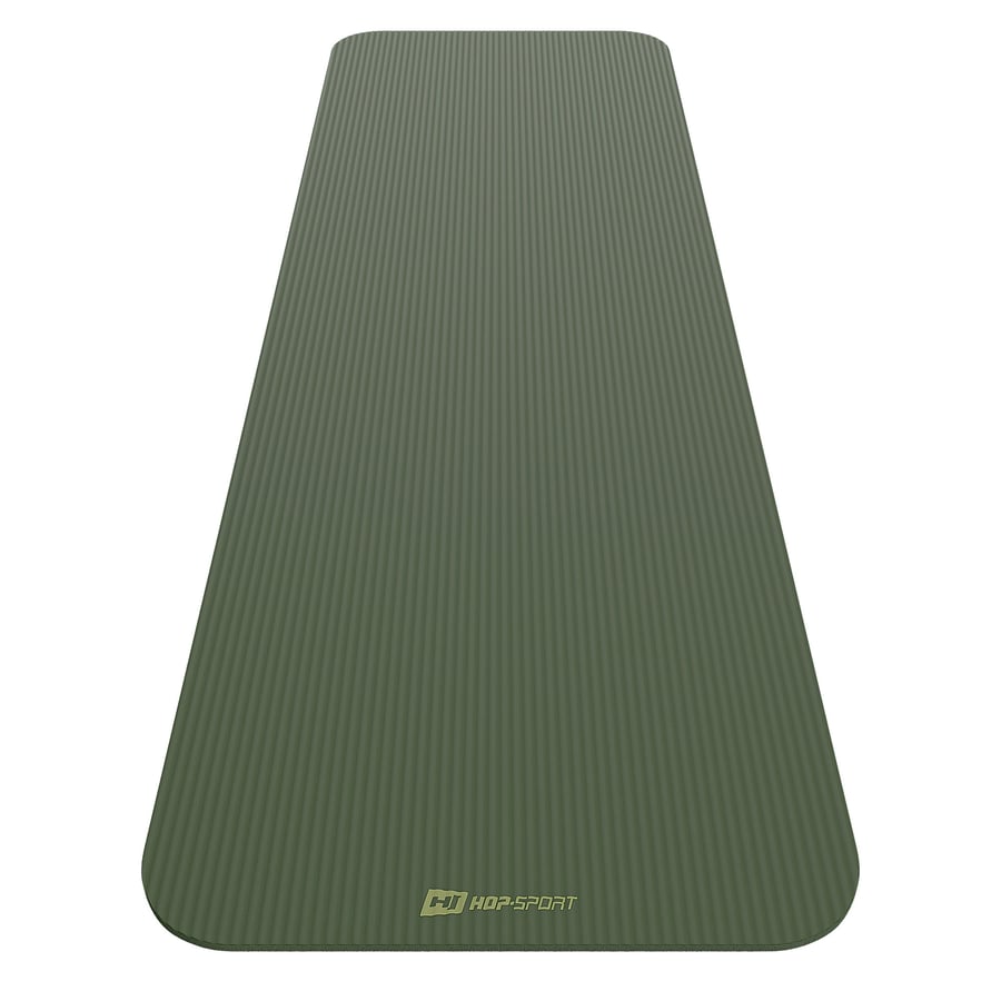 Коврик для йоги Hop-Sport HS-NB010GM NBR 1см темний хакі — мініатюра 9