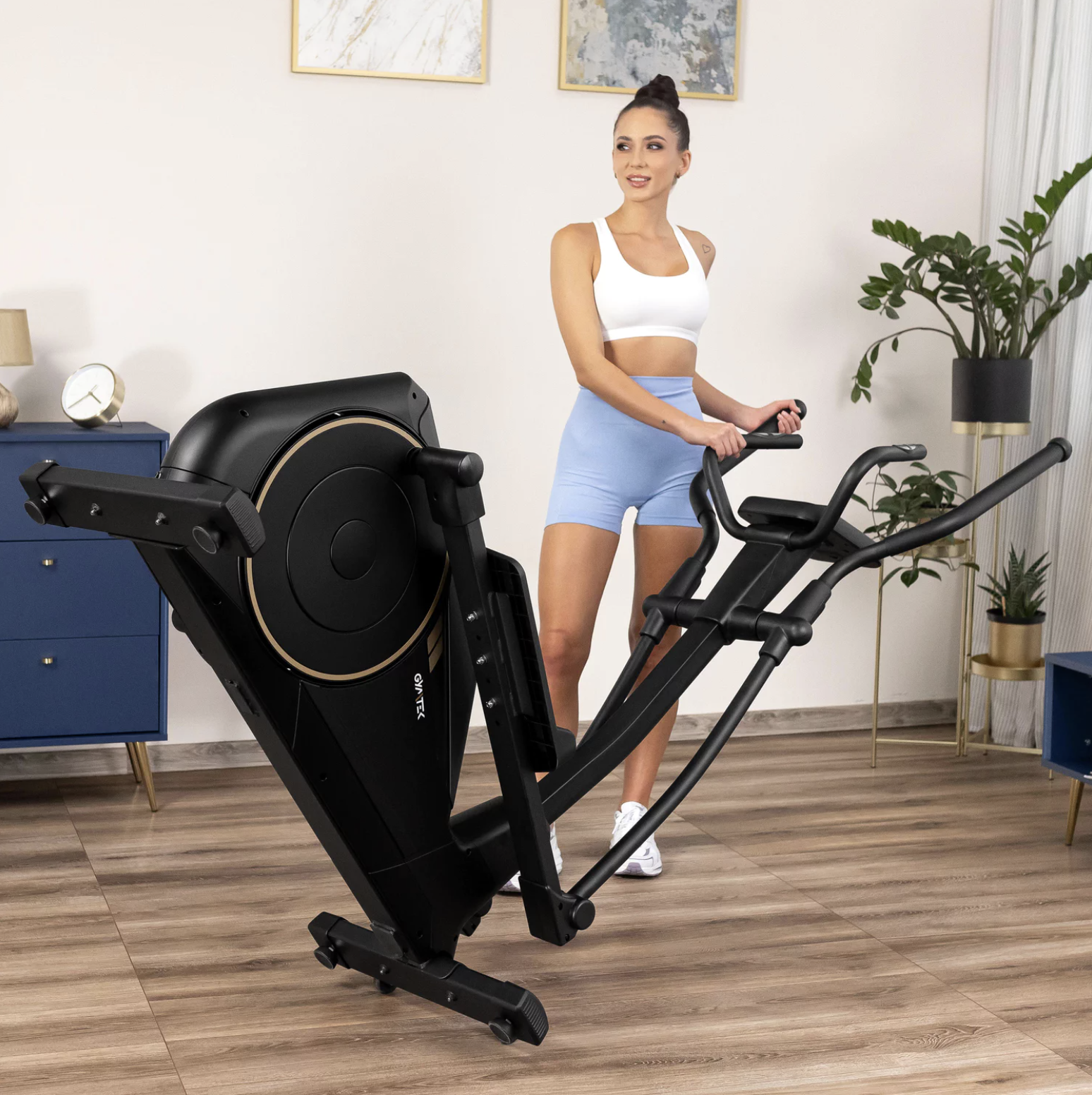 Орбітрек Gymtek XC4500 електромагнітний золотий — мініатюра 7