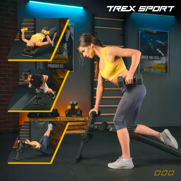 Лавка тренувальна Trex Sport TX-050B для преса — мініатюра 6