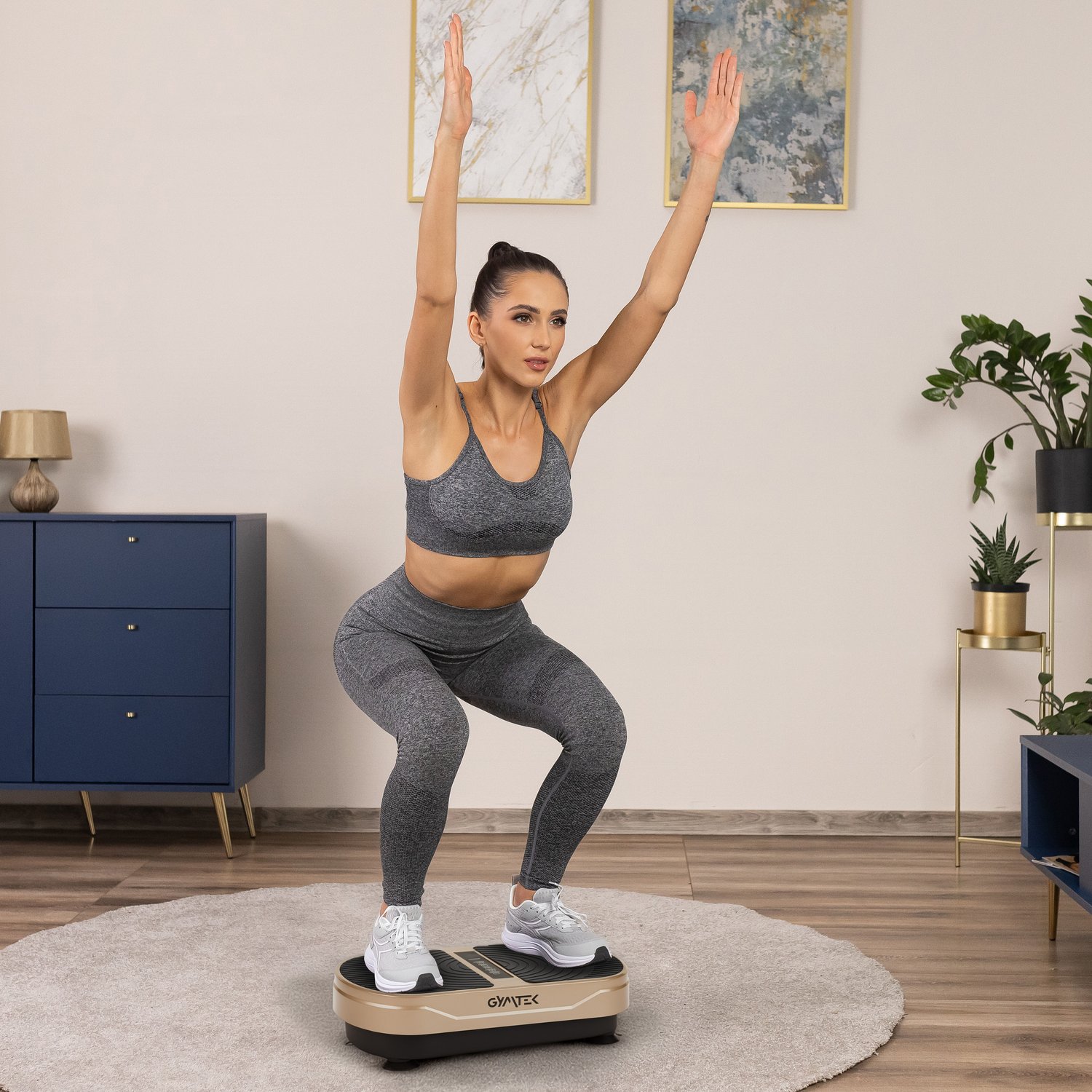 Вібраційна платформа GYMTEK XP300 золотистий — фото 3