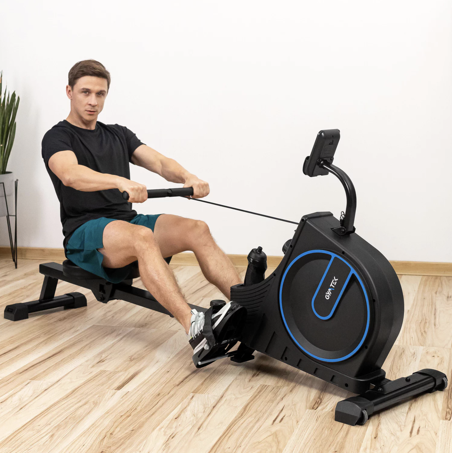 Гребний тренажер Gymtek XR1000 магнітний синій — мініатюра 10