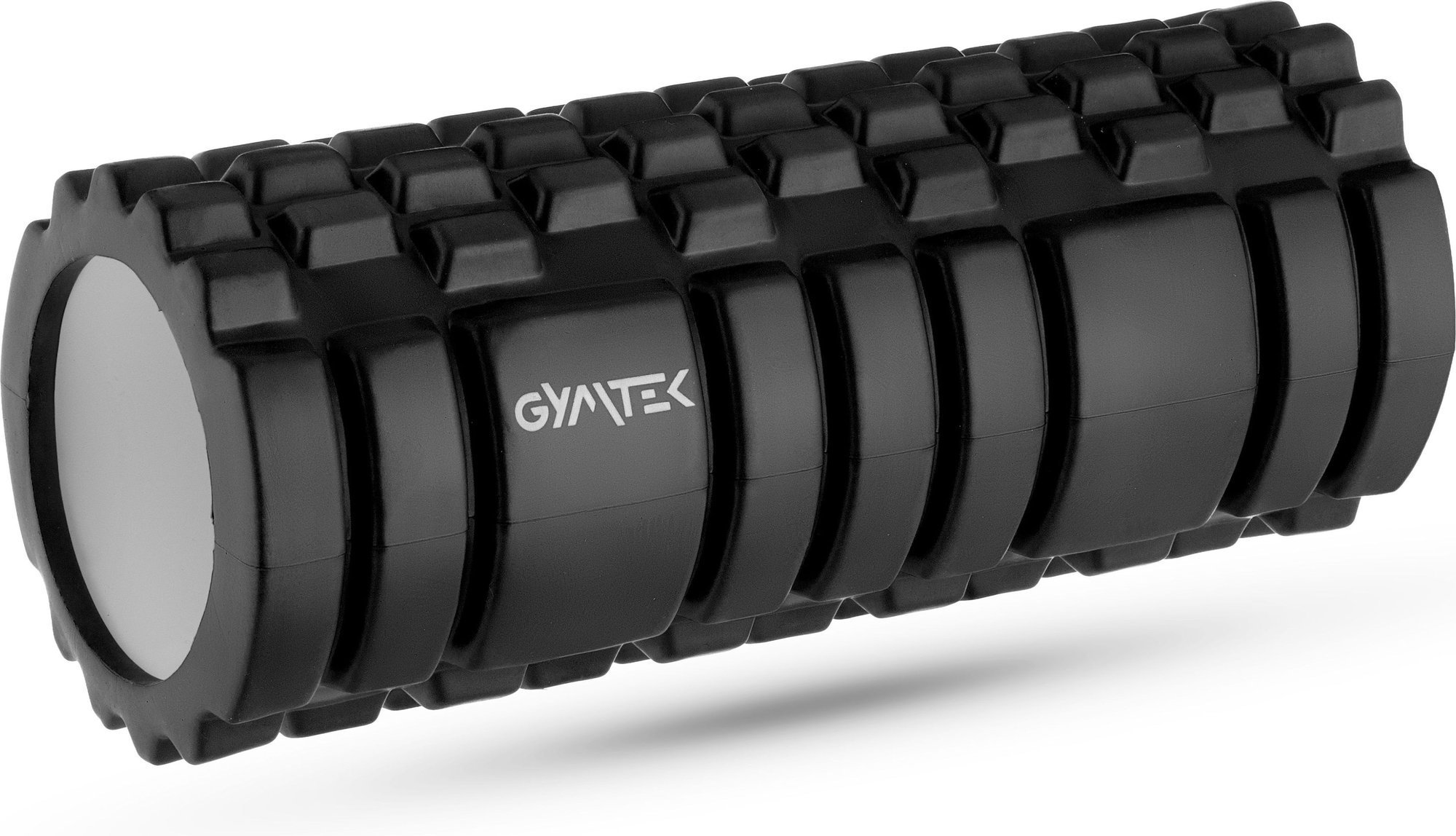Масажний ролик Gymtek для йоги та фітнесу EVA 33*14см чорний — фото 1