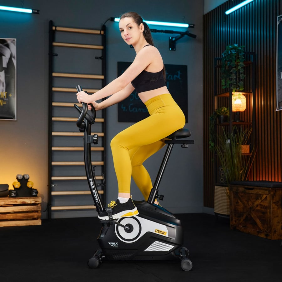 Велотренажер Trex Sport TX-400MB Reck магнітний чорно-білий — мініатюра 8