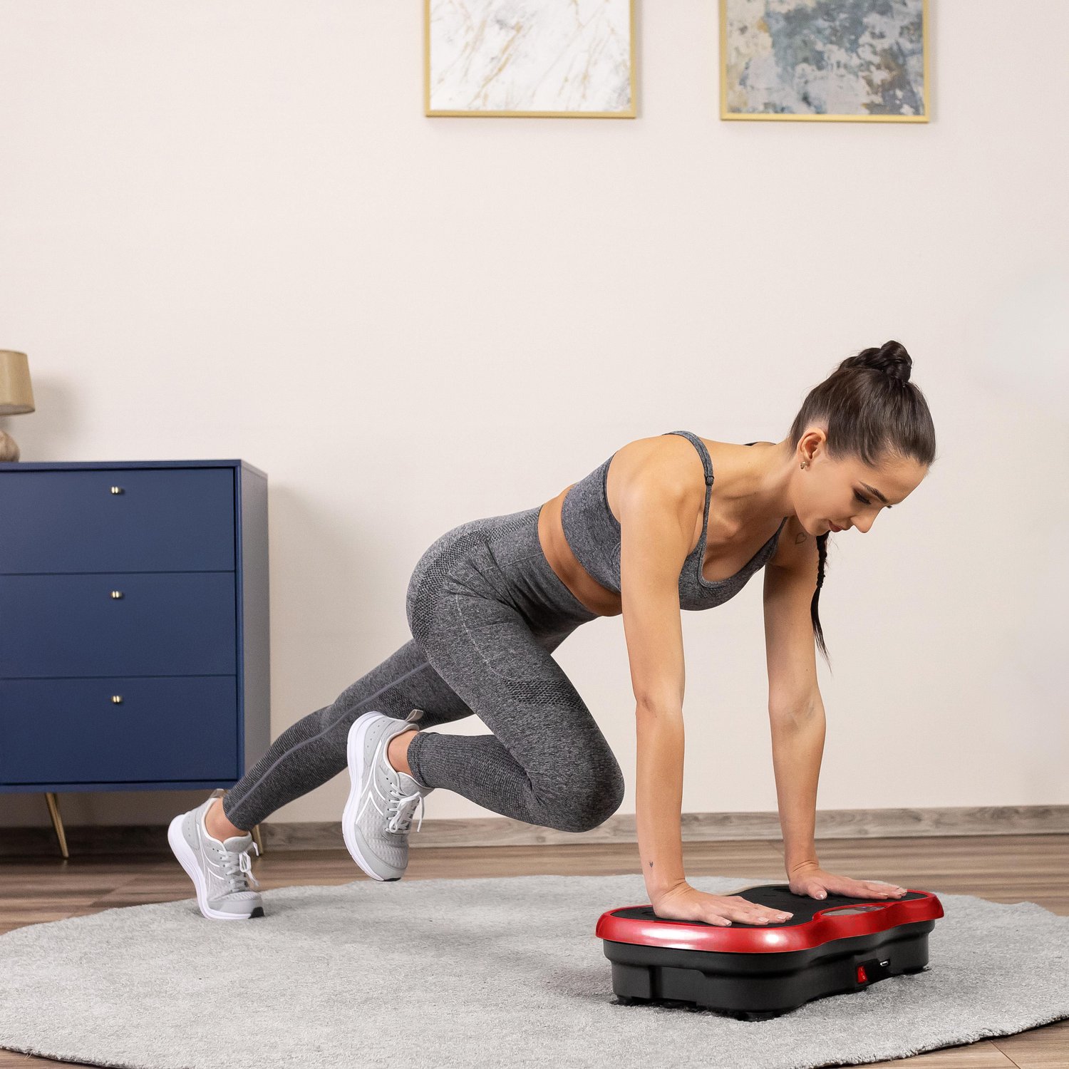 Вібраційна платформа Gymtek XP500 червоний — мініатюра 6