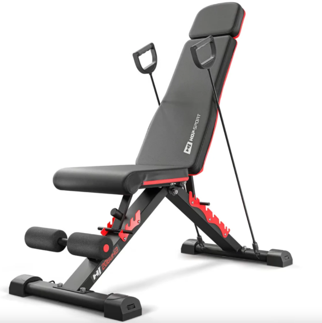 Набір Elitum Titan гантелі 2х31кг з лавою Hop-Sport HS-2080 HB — фото 4