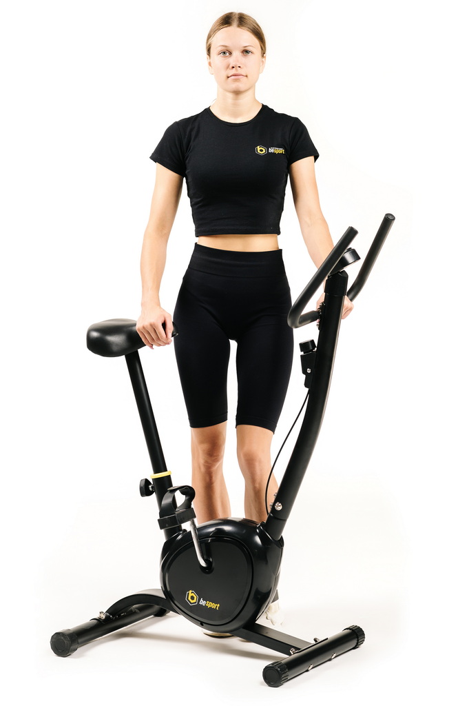 Велотренажер Besport BS-1430 EasyRide чорно-жовтий — мініатюра 8