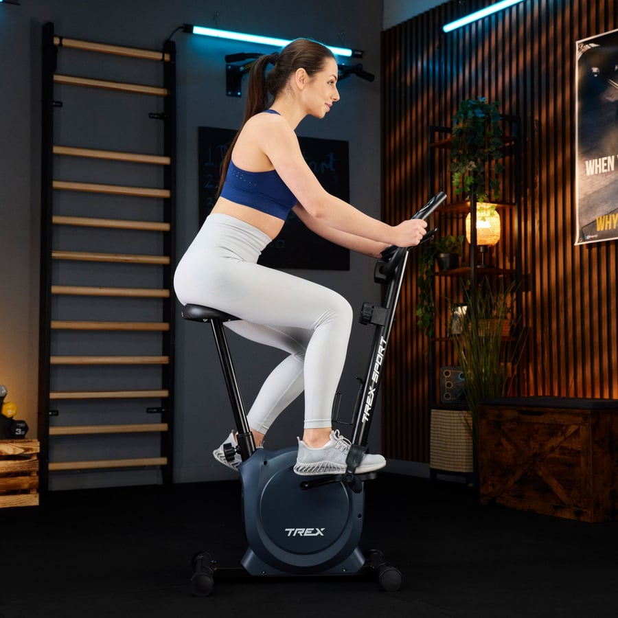 Велотренажер Trex Sport TX-350MB RIZE магнітний синій — фото 4