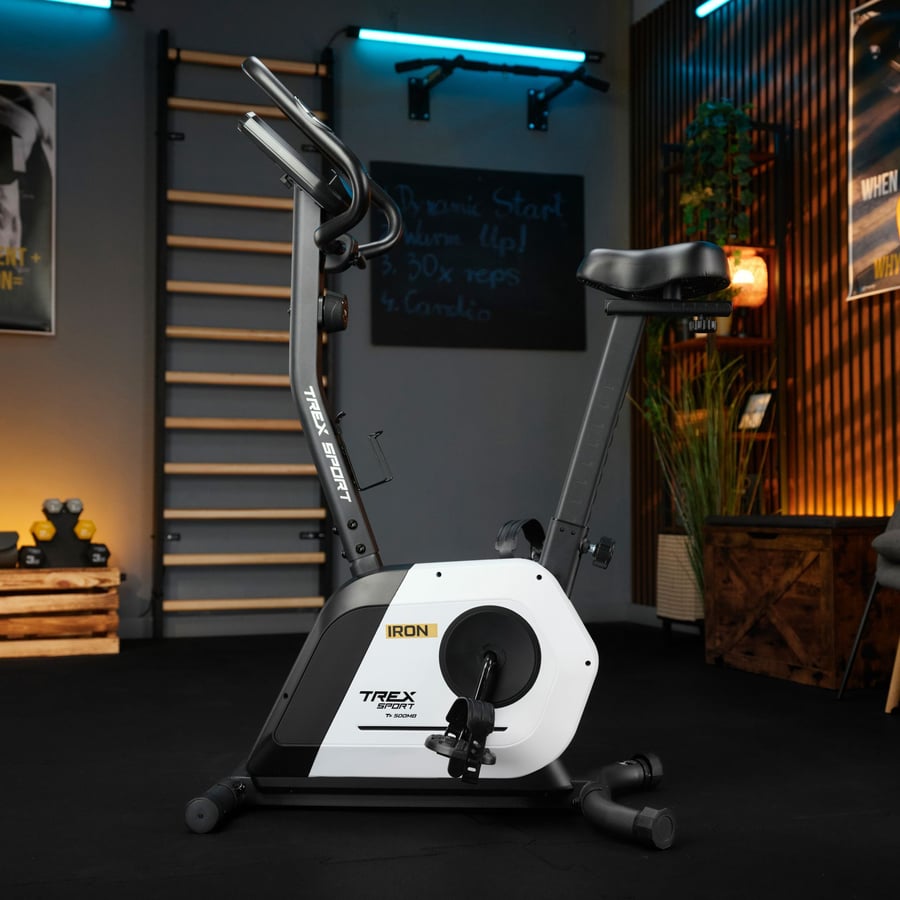 Велотренажер Trex Sport TX-500MB IRON магнітний білий — фото 2