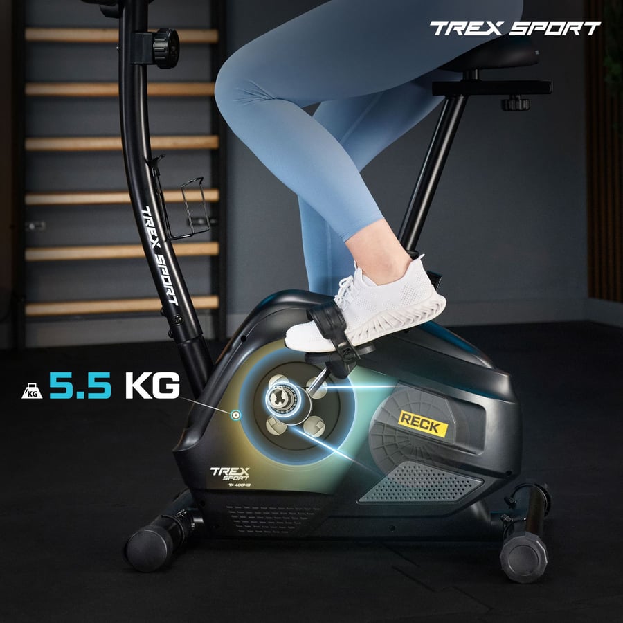 Велотренажер Trex Sport TX-400MB RECK магнітний сірий — фото 4